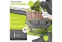KESSER Gartenbank Polyrattan Luna Schwarz mit Liegefunktion Bild 1