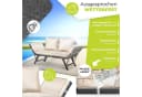 KESSER Gartenbank Polyrattan Luna Beige Multifunktional mit Liegefunktion Bild 4