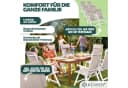 KESSER Aluminium Gartenstuhl 2er Set Hochlehner mit Armlehnen Bild 1