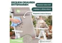 KESSER Aluminium Gartenstuhl 2er Set Hochlehner mit Armlehnen Bild 5