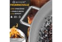 KESSER Feuerschale mit Wasserablauf und Feuerhaken Bild 1