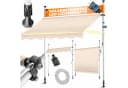 KESSER Klemmmarkise mit LED und Kurbel Beige Bild 2
