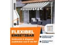KESSER Klemmmarkise mit LED & Handkurbel, UV-Schutz & Wasserabweisend Bild 1