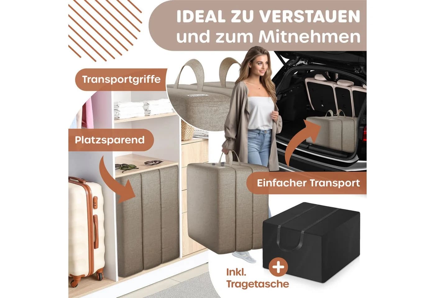 KESSER Klappmatratze 15cm hoch Gästematratze 3-fach faltbar - Bild 5
