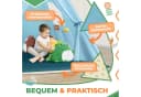 KIDIZ Tipi Kinderzelt mit LED-Licht und Plüschtieren Bild 5