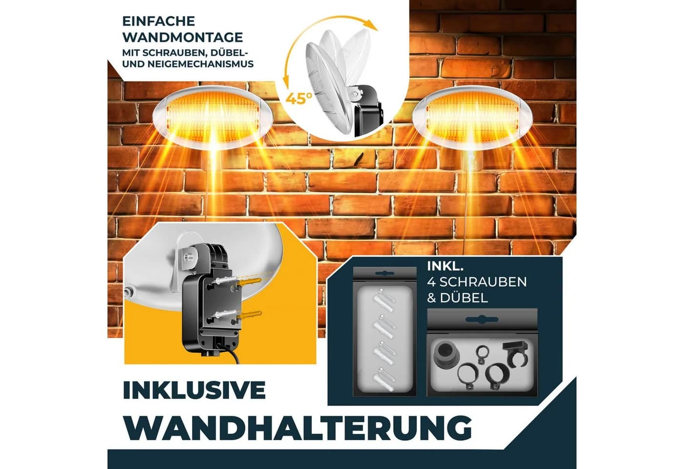 KESSER Infrarot-Heizstrahler mit WLAN & Fernbedienung - Bild 3