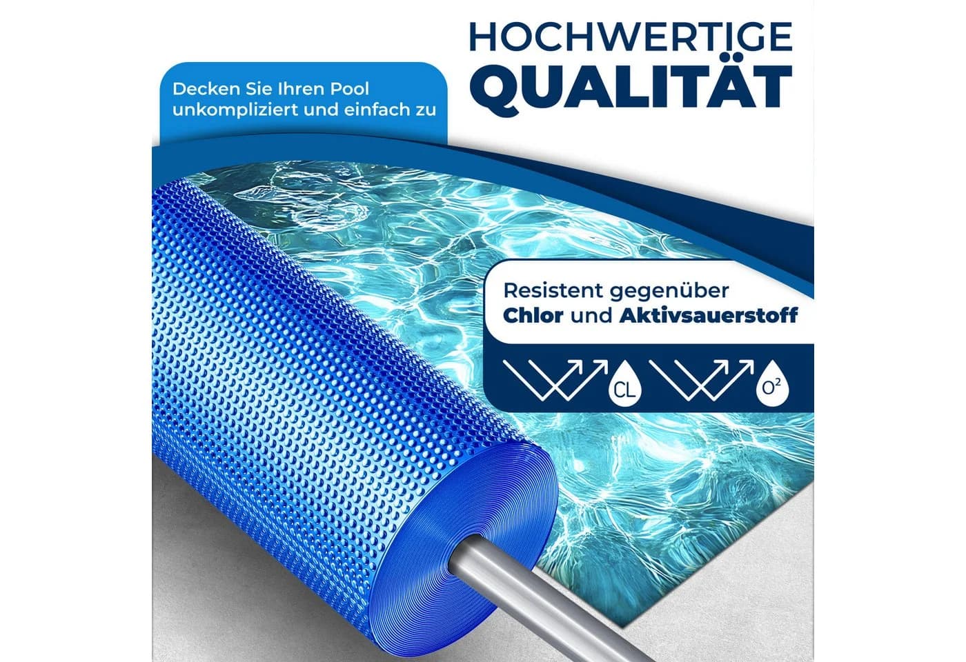 KESSER Solarabdeckplane Pool Solarfolie 400 µm blau - Bild 3