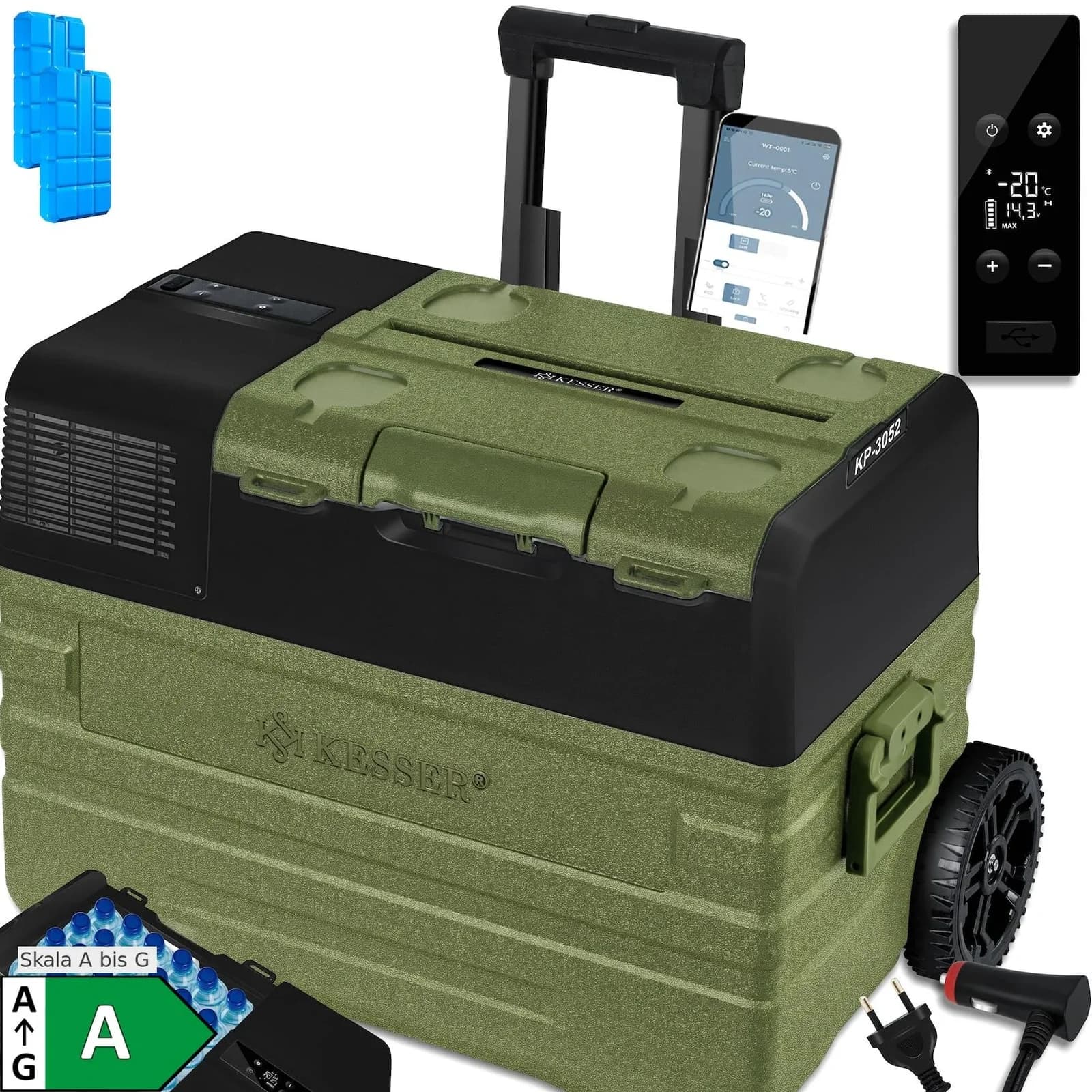 KESSER Kompressor Kühlbox elektrisch mit APP-Steuerung -20°C