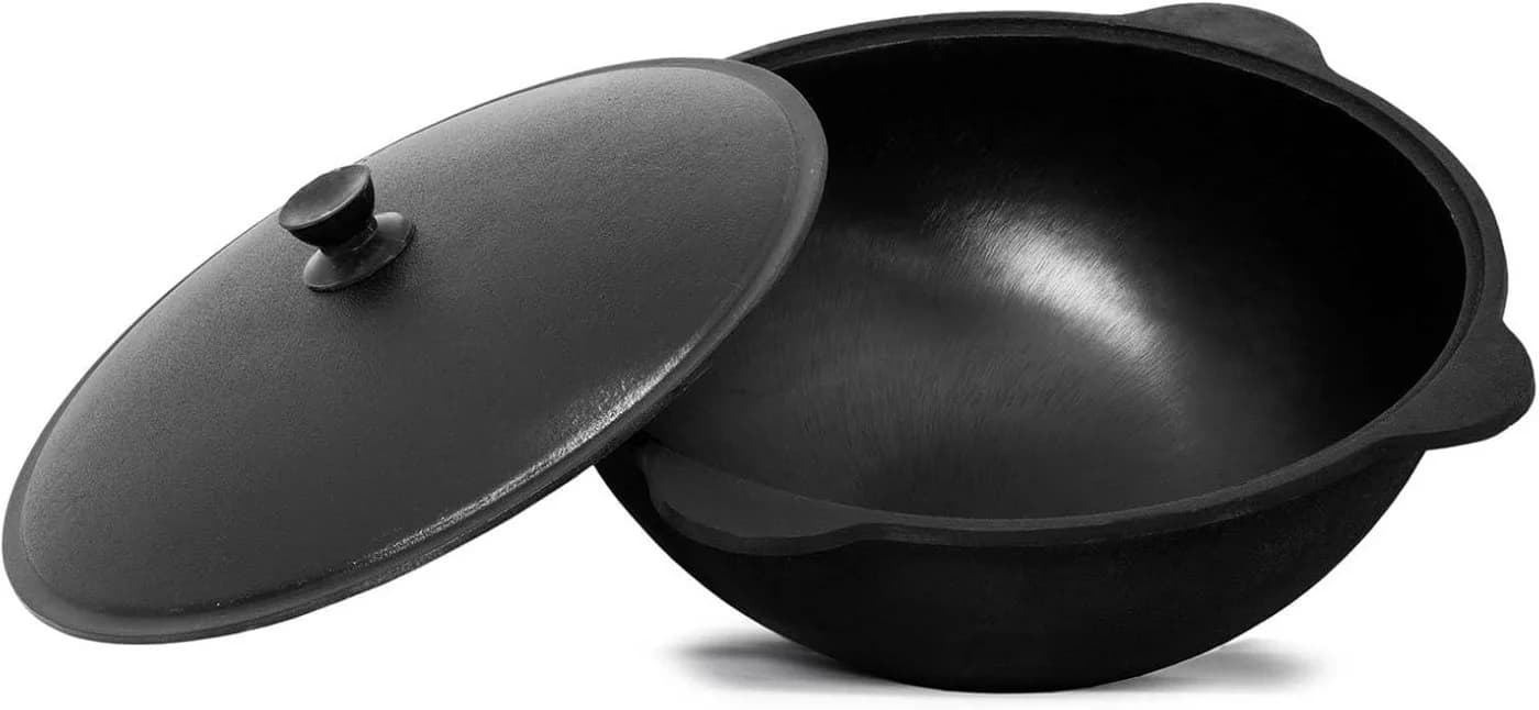 BIG-PAN Gusseisen Kazan 8L mit Deckel Feuertopf - Bild 3