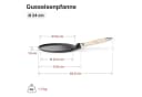 BIG-PAN Crêpepfanne Gusseisen 24 cm abnehmbarer Griff Bild 1