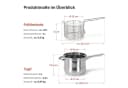 BIG-PAN Frittiertopf 3,5L Edelstahl mit Korb & Deckel Bild 1