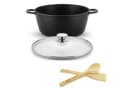 BIG-PAN Kochtopf 3,5L Ø24 cm Aluguss Antihaft Induktion Schwarz Bild 2