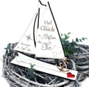 Dekolando Hochzeitsgeschenk Schiff Weiß HDF Geldgeschenk Bild 1