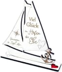 Dekolando Hochzeitsgeschenk Schiff Weiß HDF Geldgeschenk Bild 2