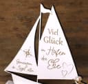 Dekolando Hochzeitsgeschenk Schiff Weiß HDF Geldgeschenk Bild 5