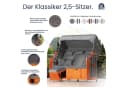 DERKORB Strandkorb Der Klassiker 2,5-Sitzer Anthrazit Bild 3