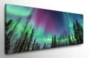 Polarlichter XXL Leinwandbild mit Holzrahmen Bild 1