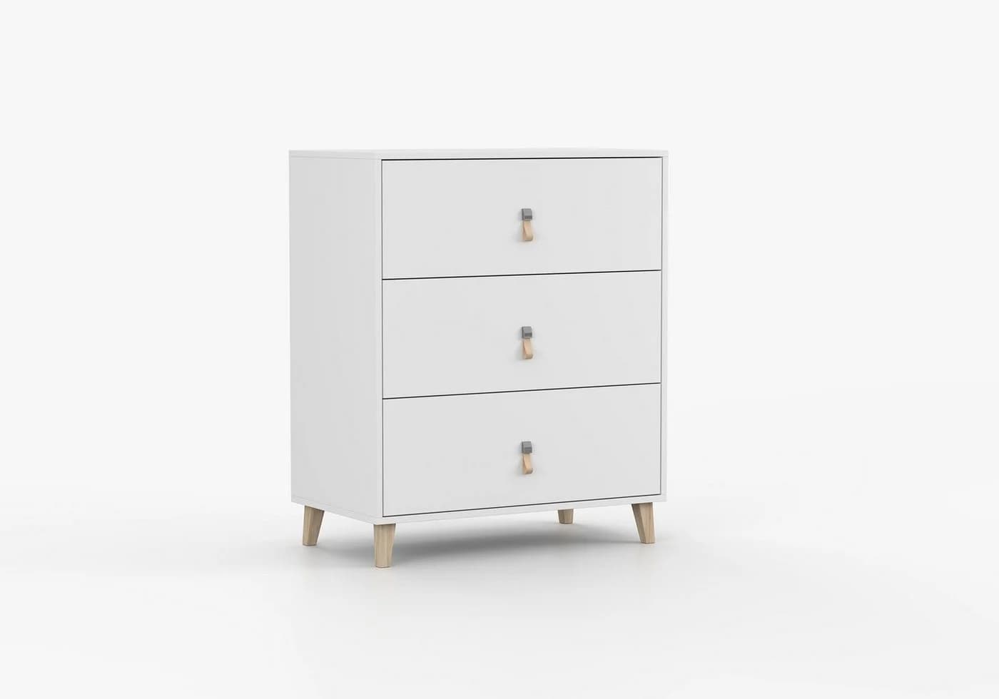 möbel-direkt.de Jugendzimmer-Set Svala Weiß Lederschlaufen - Bild 4