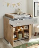 möbel-direkt.de Babyzimmer-Komplettset Larissa 4-tlg. Grau/Braun Bild 4