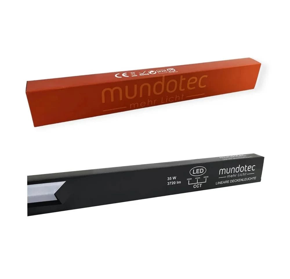 Mundotec LED Lineare Deckenleuchte 35W CCT einstellbar weiß