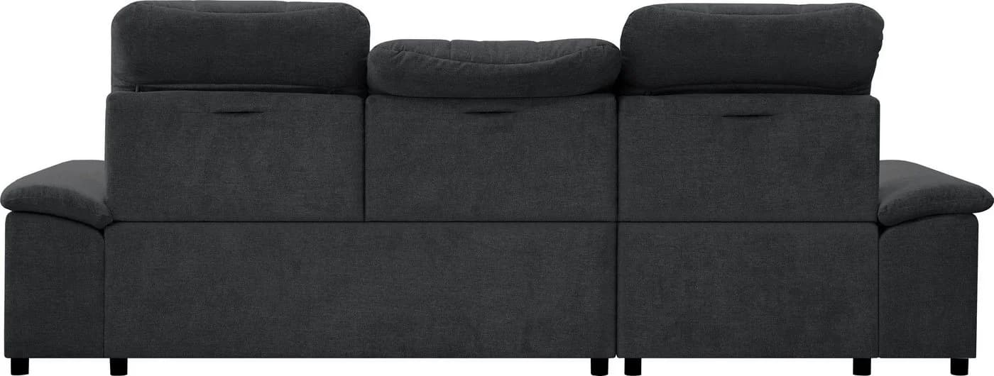 Ecksofa WERK2 Carmen Anthrazit mit Bettfunktion & Sitztiefenverstellung - Bild 4