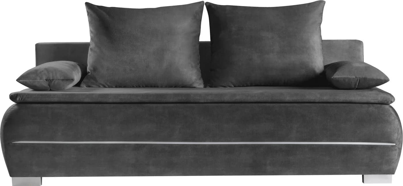 WERK2 Schlafsofa Tekla LED 2-Sitzer mit Bettkasten & RGB-LED