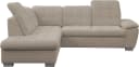 Ecksofa WERK2 "Bonny" inkl. Kopfteilverstellung, Bettfunktion, Stauraum, 265 cm, beige Bild 1