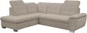 Ecksofa WERK2 "Bonny" inkl. Kopfteilverstellung, Bettfunktion, Stauraum, 265 cm, beige Bild 4