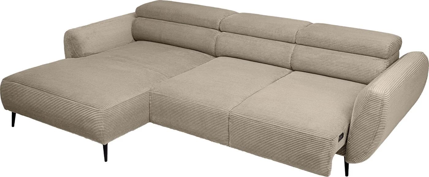 Ecksofa WERK2 Alisson Beige mit elektrischer Verstellung - Bild 5