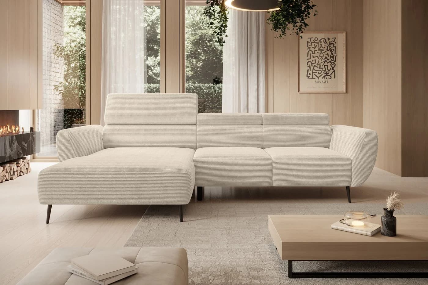 Ecksofa WERK2 "Alisson" mit elektrischer Sitztiefenverstellung, L-Form, 277 cm, Baur Versand - Bild 2