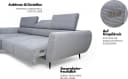 Ecksofa WERK2 "Alisson" mit elektrischer Sitztiefenverstellung, L-Form, 277 cm, Baur Versand Bild 3