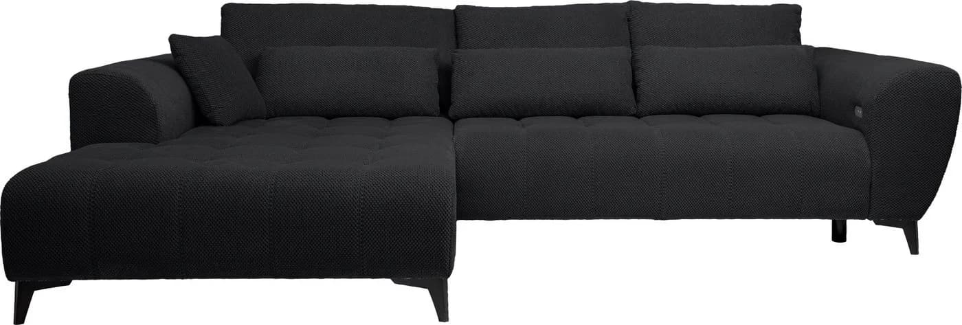 WERK2 Ecksofa Garay XXL-Liegefläche Elektrisch Ausziehbar