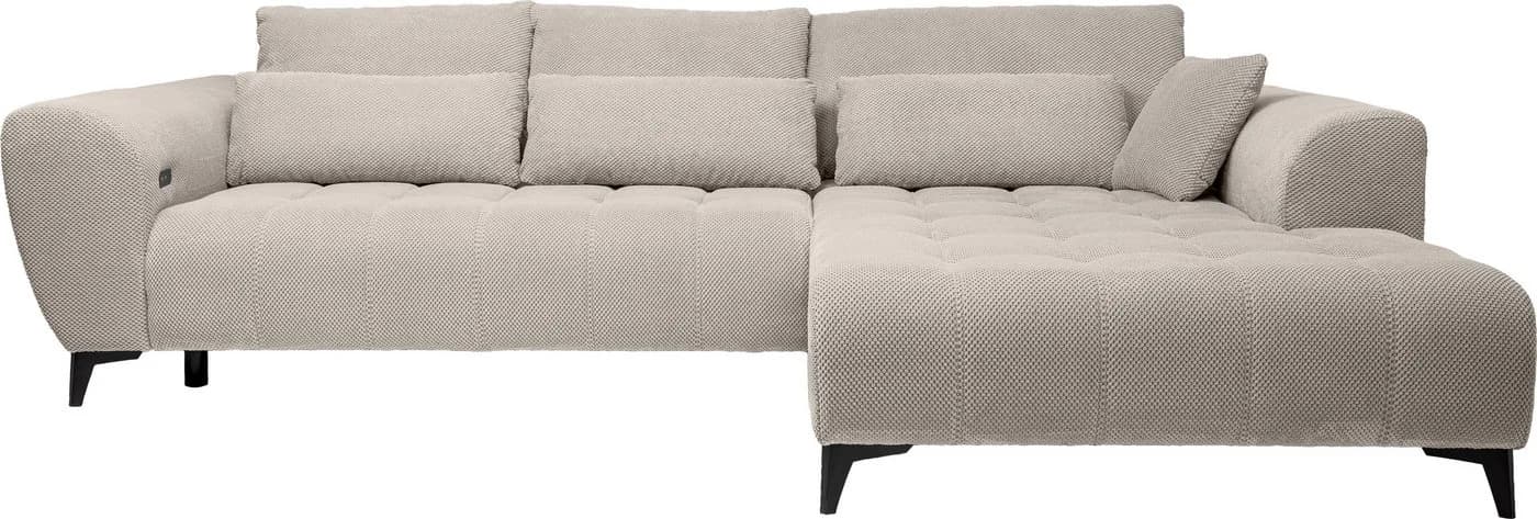 Ecksofa WERK2 "Garay" Beige XXL-Liegefläche