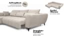 Ecksofa WERK2 "Garay" Beige XXL-Liegefläche Bild 3