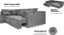 Ecksofa WERK2 Tiga Komfortsofa mit elektrischer Auszugsfunktion, grau Bild 3