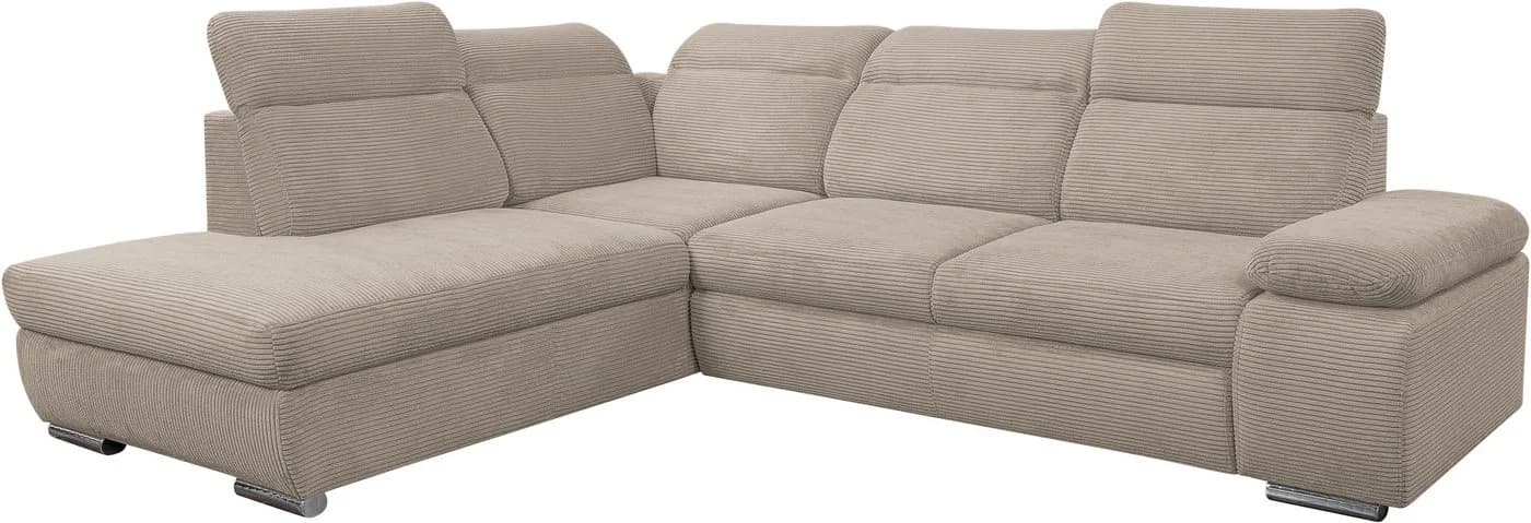 Ecksofa WERK2 Alicante Cord Beige mit Bettkasten - Bild 4