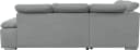 Ecksofa WERK2 Alicante Cord Grau mit Bettkasten & verstellbaren Kopfstützen Bild 5