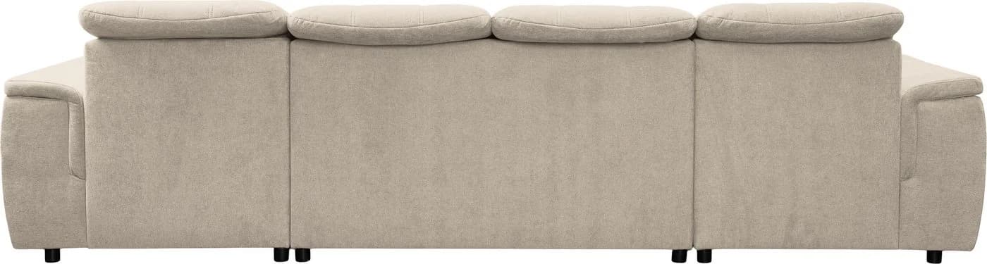 Wohnlandschaft WERK2 Napoli Beige mit verstellbaren Kopfteilen und Schlaffunktion - Bild 5