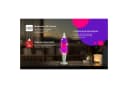 BLULAXA LED Lavalampe Retro-Design Rosa/Lila Bild 1
