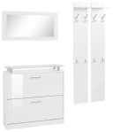 Garderoben-Set Borchardt Möbel Finn Weiß Matt/Hochglanz mit Spiegel Bild 3