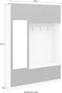 BORCHARDT MÖBEL Garderobenschrank Kompakta Schwarz Weiß Hochglanz Bild 5