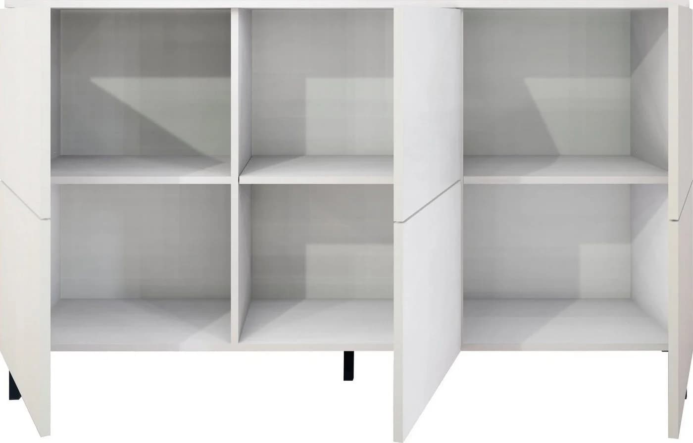 Borchardt Möbel Kommode Haama Weiß Matt 6-Türig Modern - Bild 5