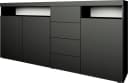 BORCHARDT MÖBEL Highboard Kapstadt Schwarz Push-to-open Bild 1