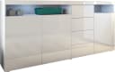 BORCHARDT MÖBEL Highboard Kapstadt Weiß Glänzend Push-to-open Bild 1