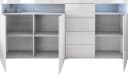 BORCHARDT MÖBEL Highboard Kapstadt Weiß Glänzend Push-to-open Bild 4