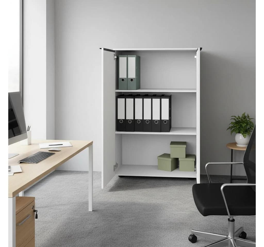 borchardt Möbel Aktenschrank Tom Weiß Hochglanz Modern - Bild 4