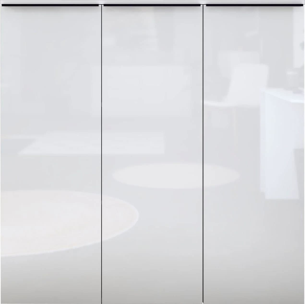 borchardt Möbel Aktenschrank Tom Weiß Hochglanz Aluminiumgriffe - Bild 2