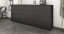 Borchardt Möbel Sideboard Rova Schwarz Matt 166 cm Bild 2