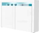 BORCHARDT MÖBEL Highboard Santa Fe Weiß Hochglanz Push-to-Open Bild 1