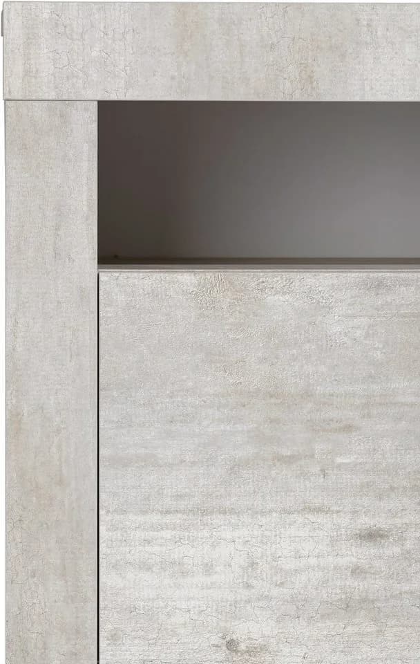 BORCHARDT MÖBEL Highboard Santa Fe Grau Beton-Optik Push-to-Open - Bild 5